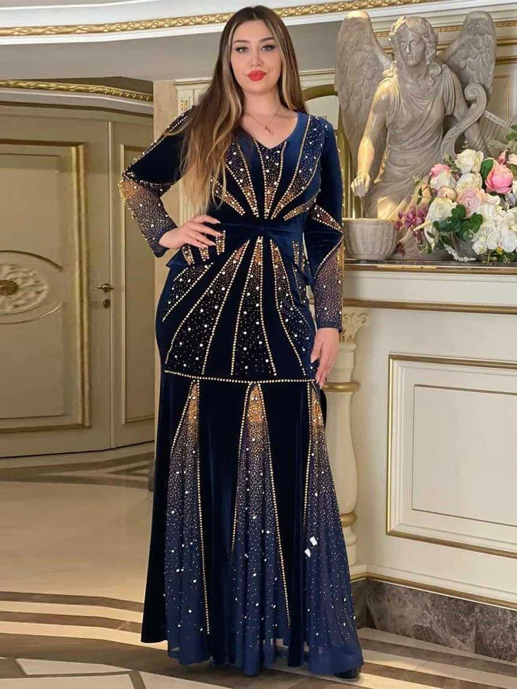 Abayas en velours pour femmes musulmanes - image de produit 6
