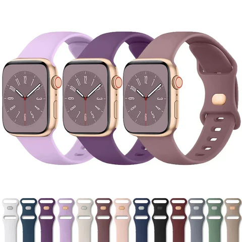 Bracelet en Silicone Souple pour Apple Watch