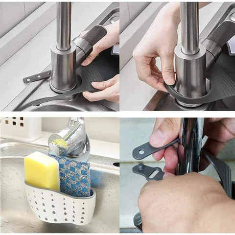 porte-eponge-evier-installation