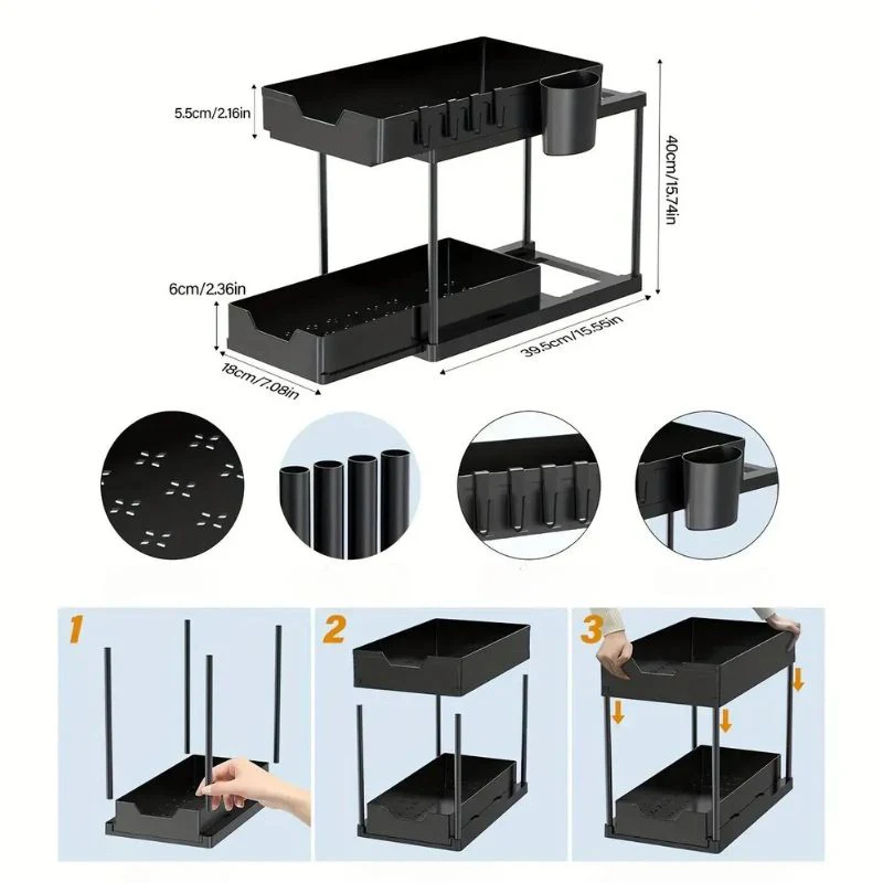 dimensions du rangement coulissant cuisine